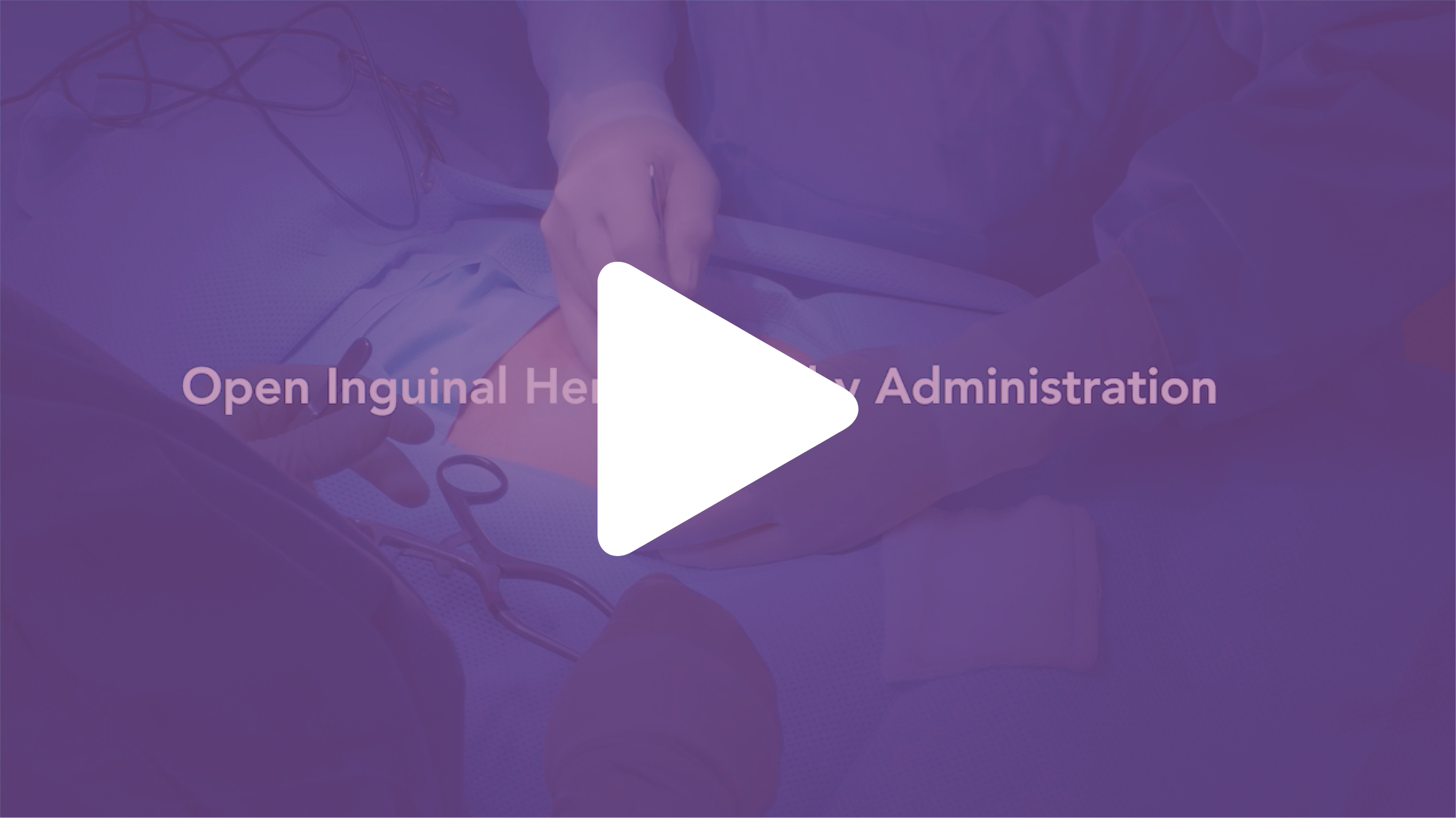 Play video for Open Inguinal Herniorrhaphy